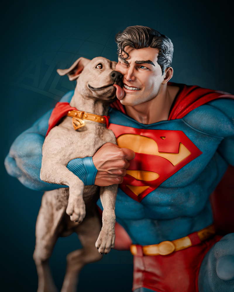 Superman & Krypto – Sculpture