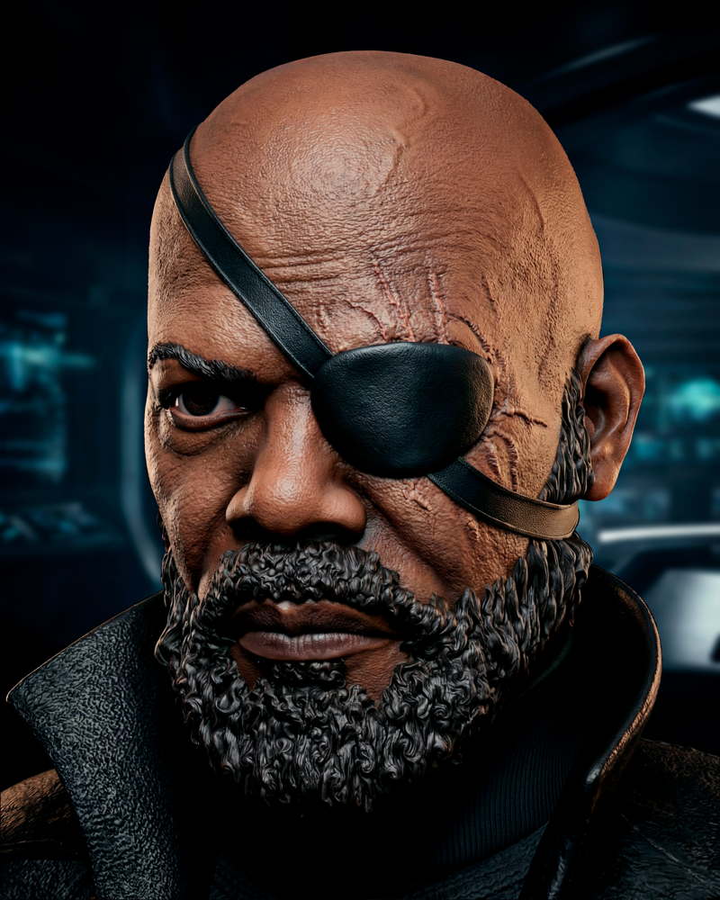 Nick Fury – Portrait Bust