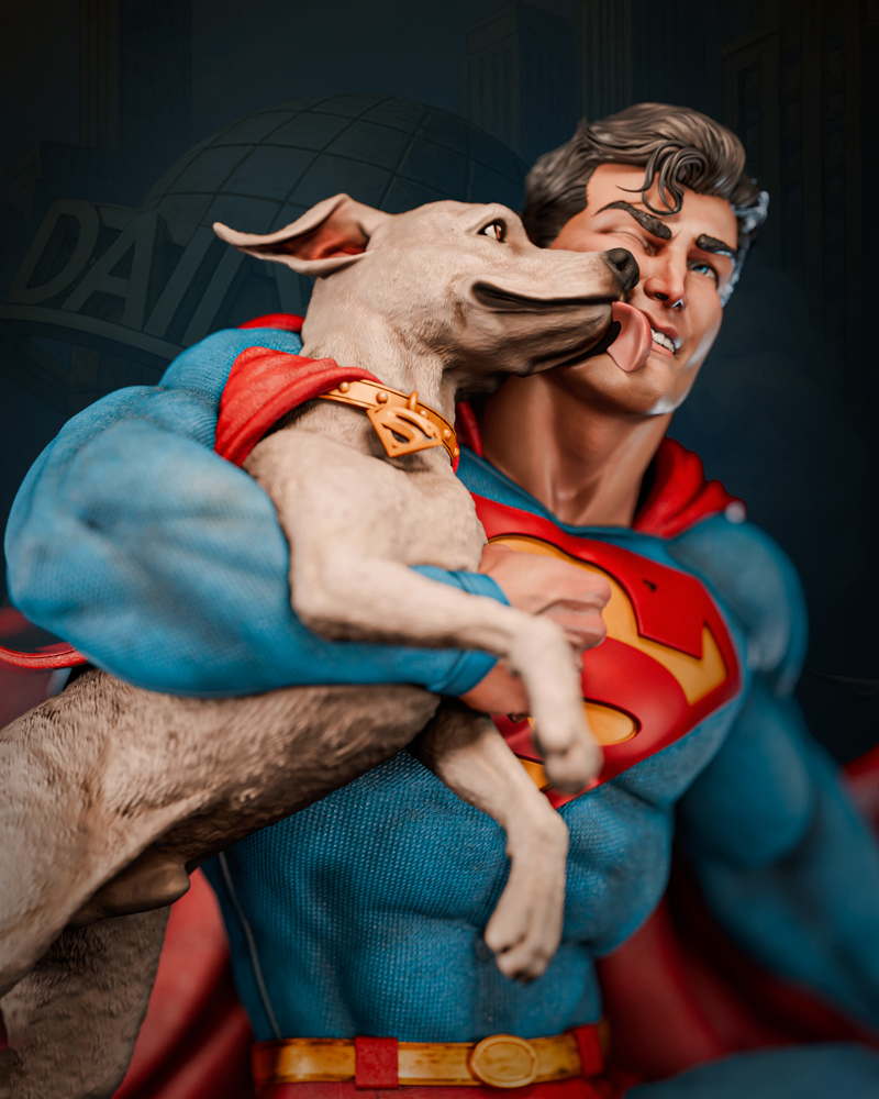 Superman & Krypto – Sculpture