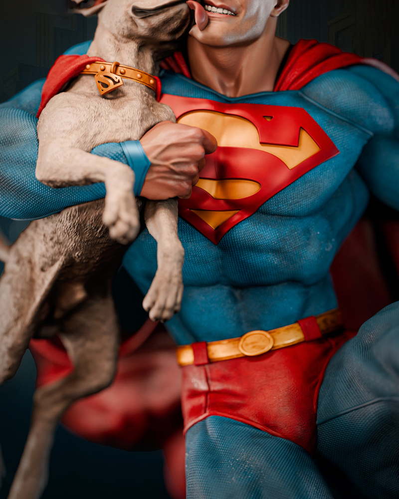 Superman & Krypto – Sculpture