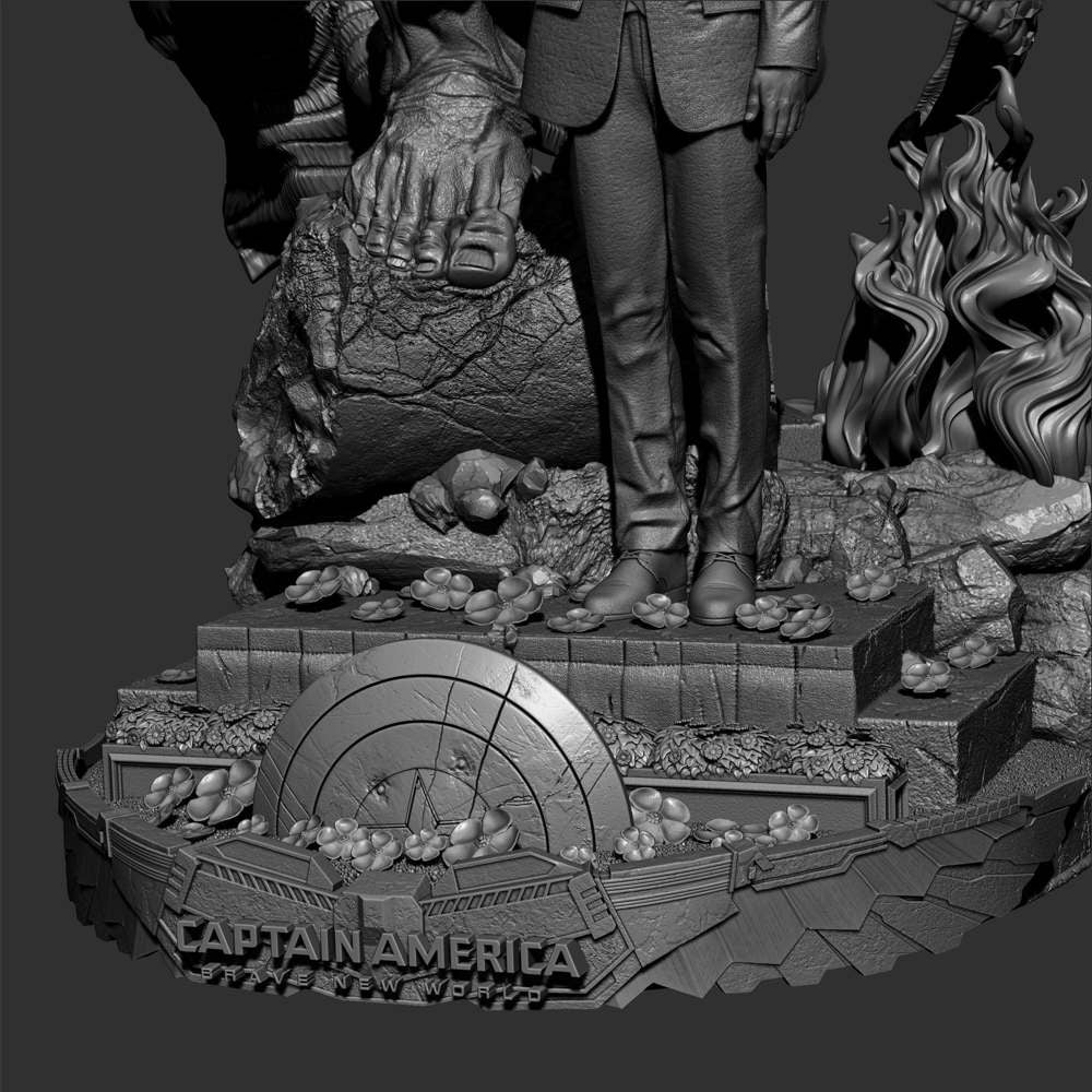 Red Hulk and Ross - Diorama
