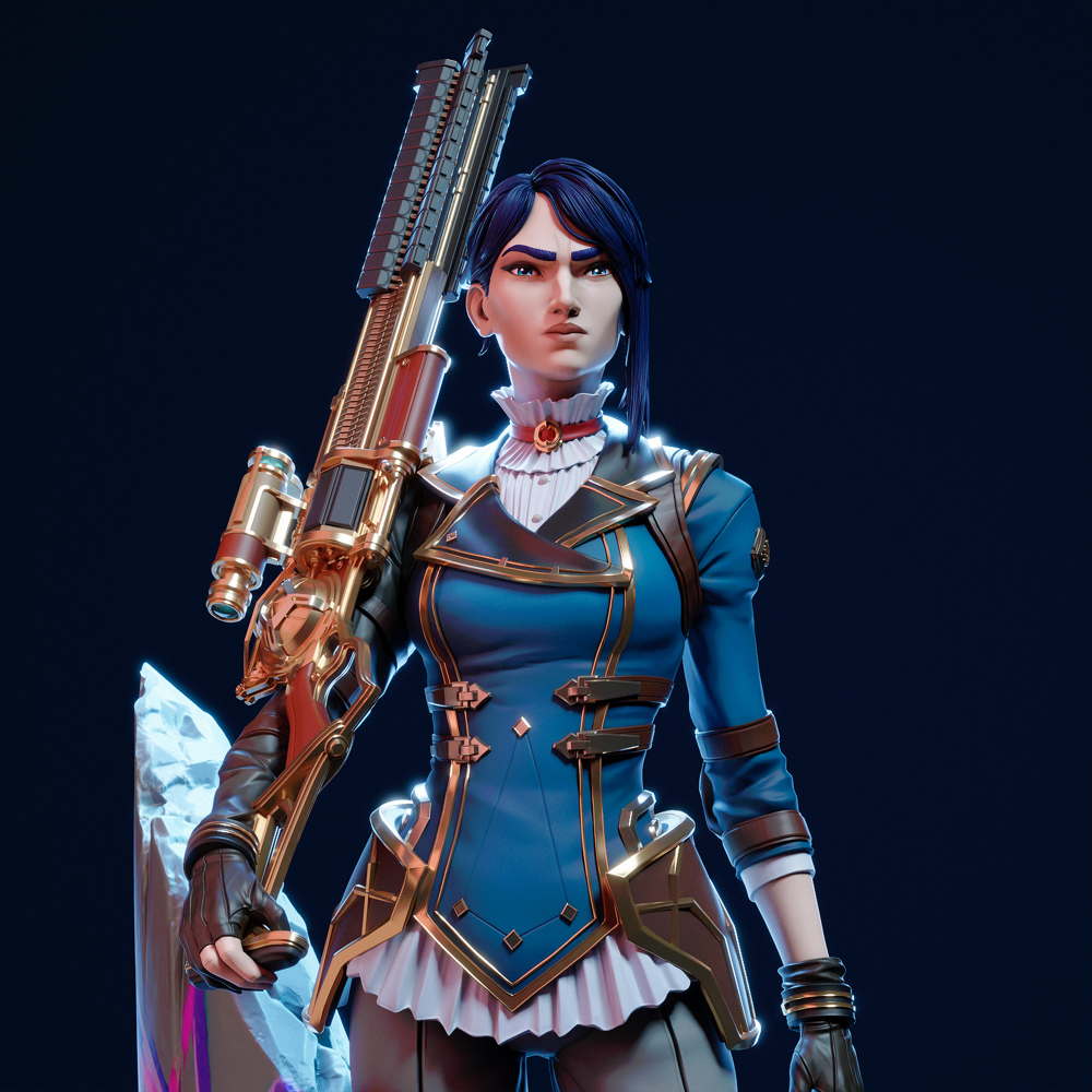 League of Legends - Caitlyn - Sculpture