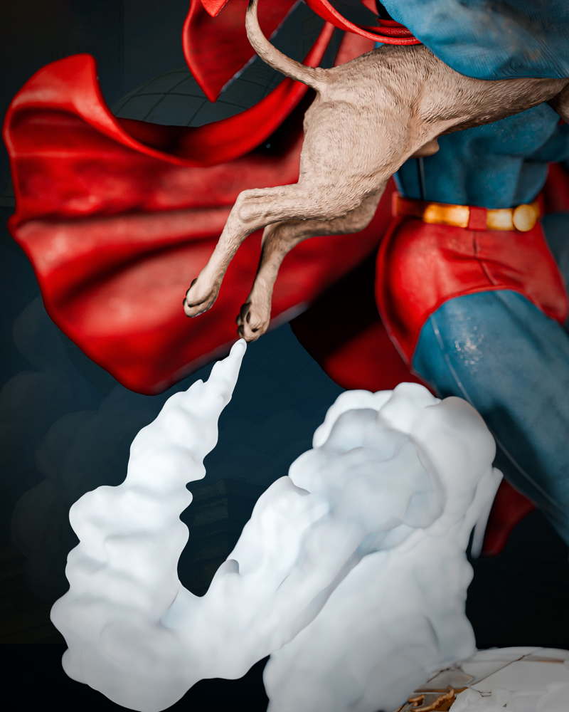 Superman & Krypto – Sculpture