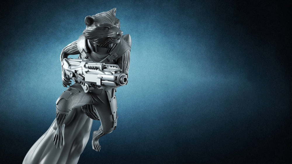 Rocket and Groot - (Missile) - Diorama