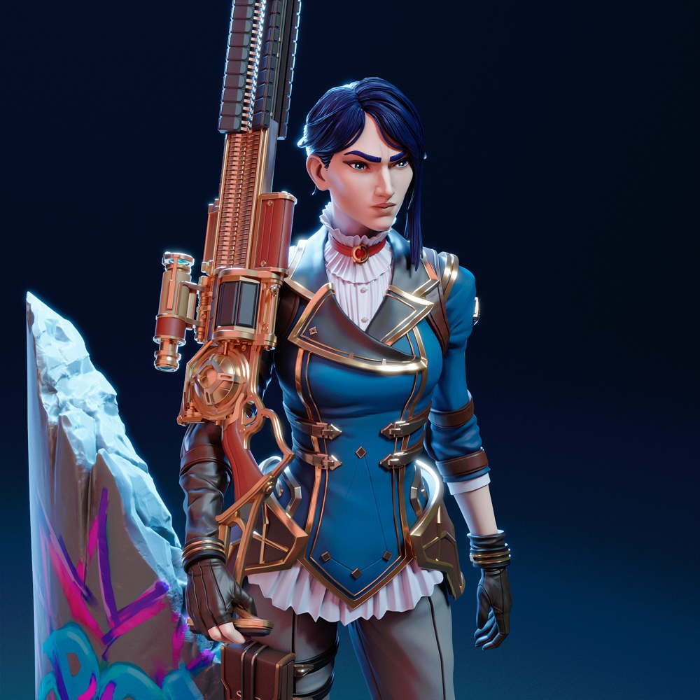 League of Legends - Caitlyn - Sculpture