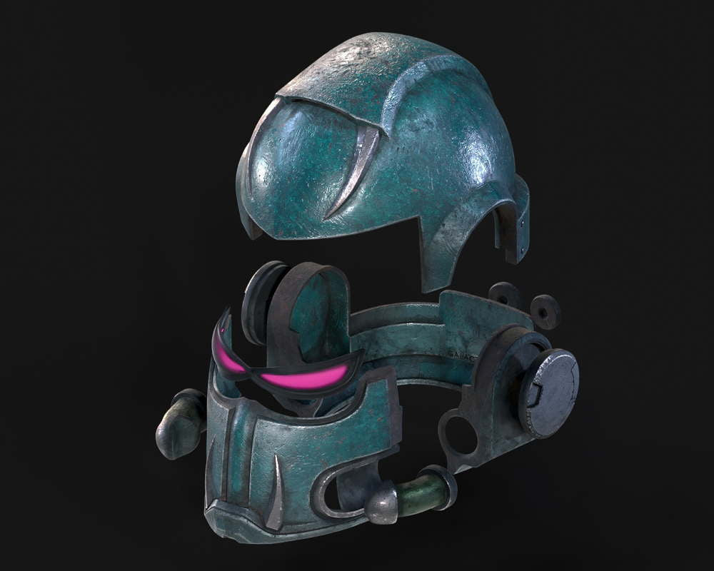 Space Marine Chaos Helmets - Alpha Legion