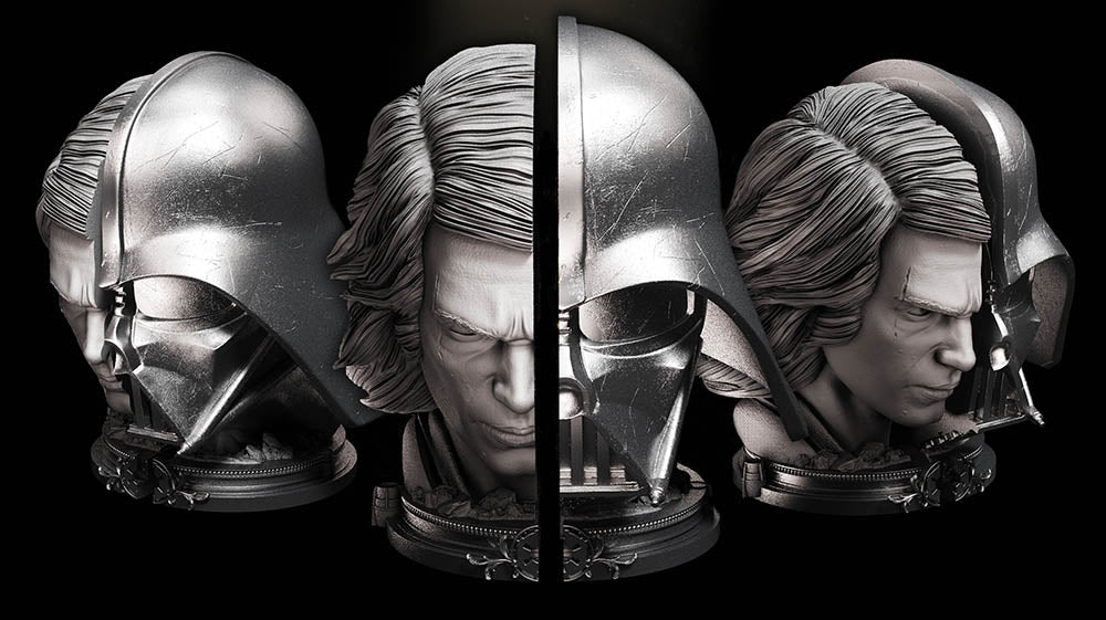 Anakin Skywalker and Vader - Book Holder