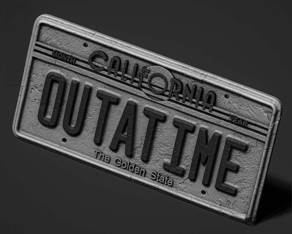 Back to the Future - License Plate