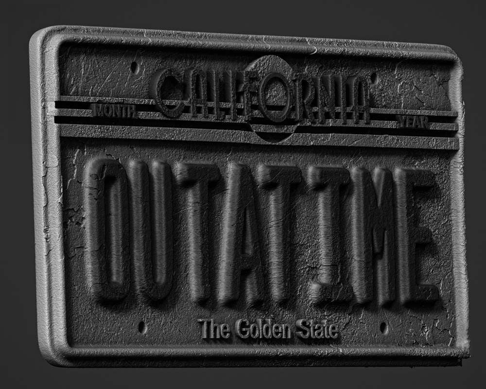 Back to the Future - License Plate