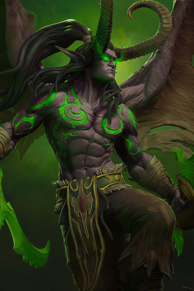 Illidan Stormrage - World of Warcraft - Sculpture