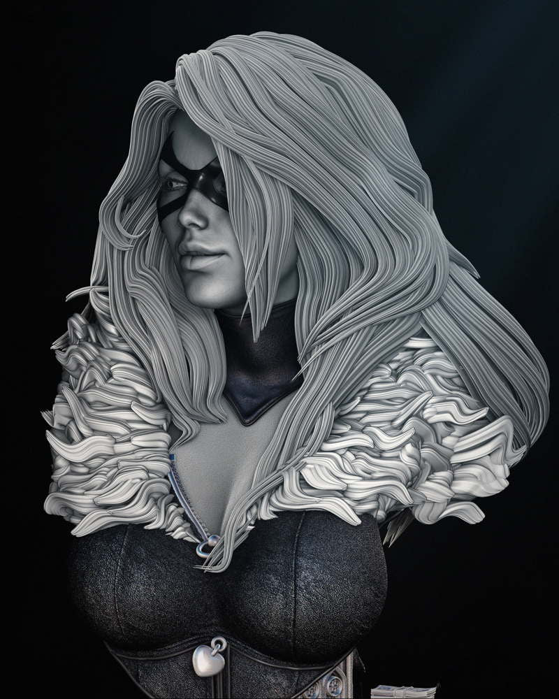 Black Cat - Bust Portrait