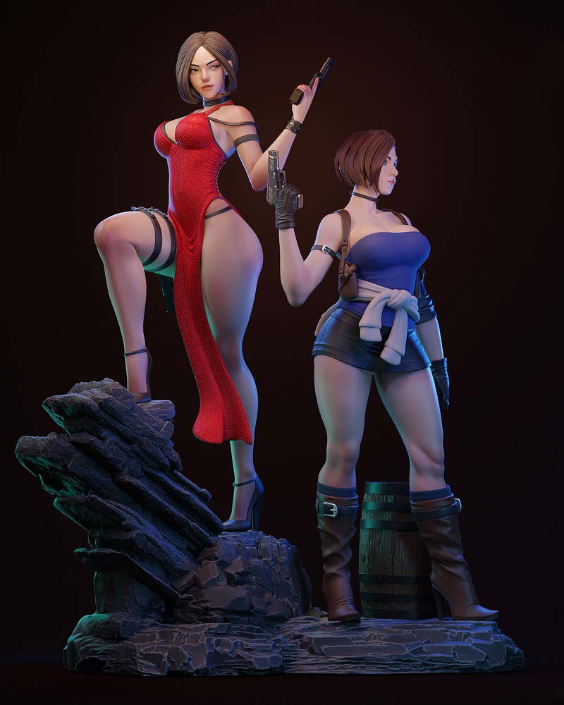 Ada Wong & Jill Valentine – Diorama