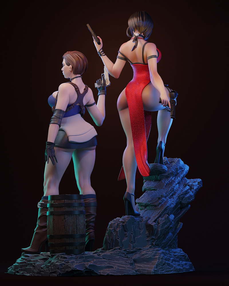 Ada Wong & Jill Valentine – Diorama