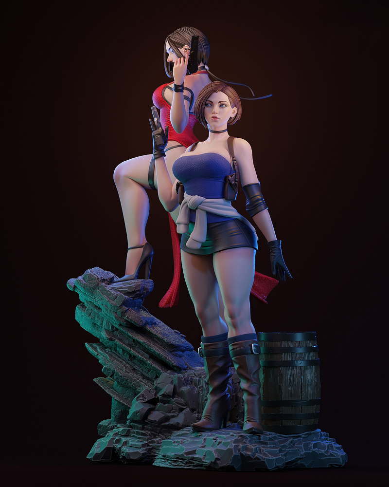 Ada Wong & Jill Valentine – Diorama