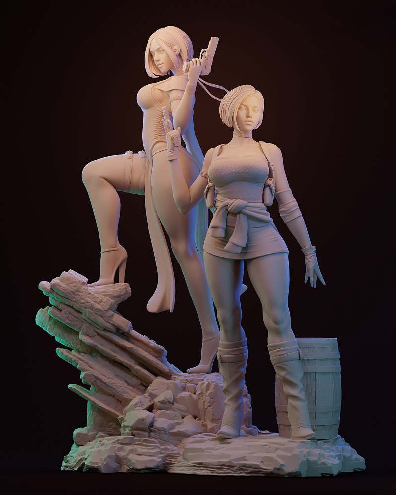 Ada Wong & Jill Valentine – Diorama