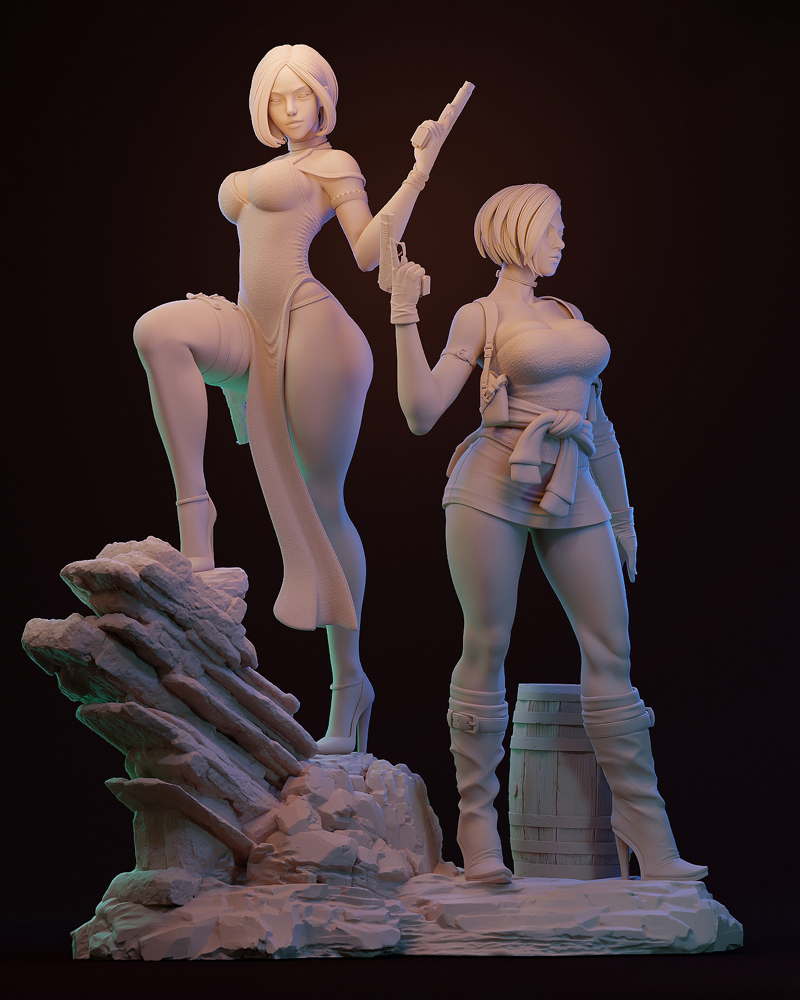 Ada Wong & Jill Valentine – Diorama