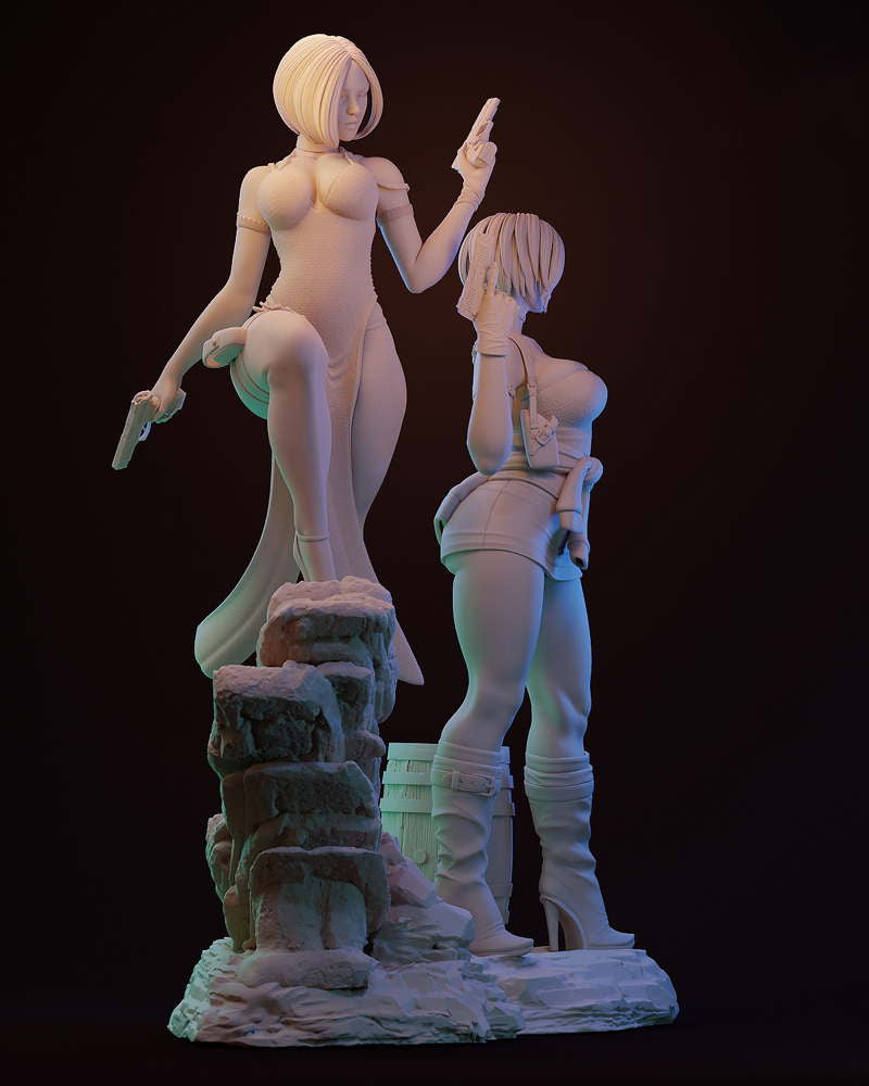 Ada Wong & Jill Valentine – Diorama