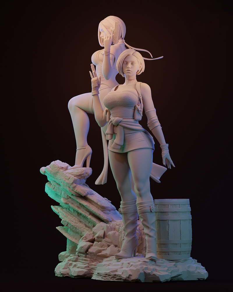 Ada Wong & Jill Valentine – Diorama