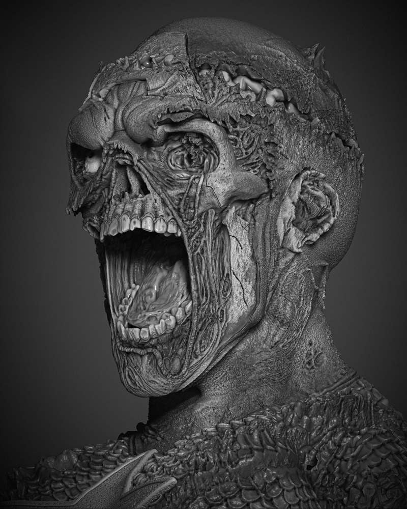 Captain America Zombie - Portrait Bust