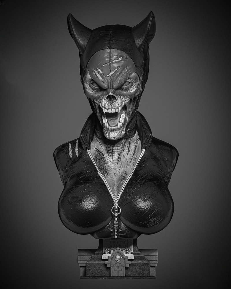 Catwoman Zombie - Bust