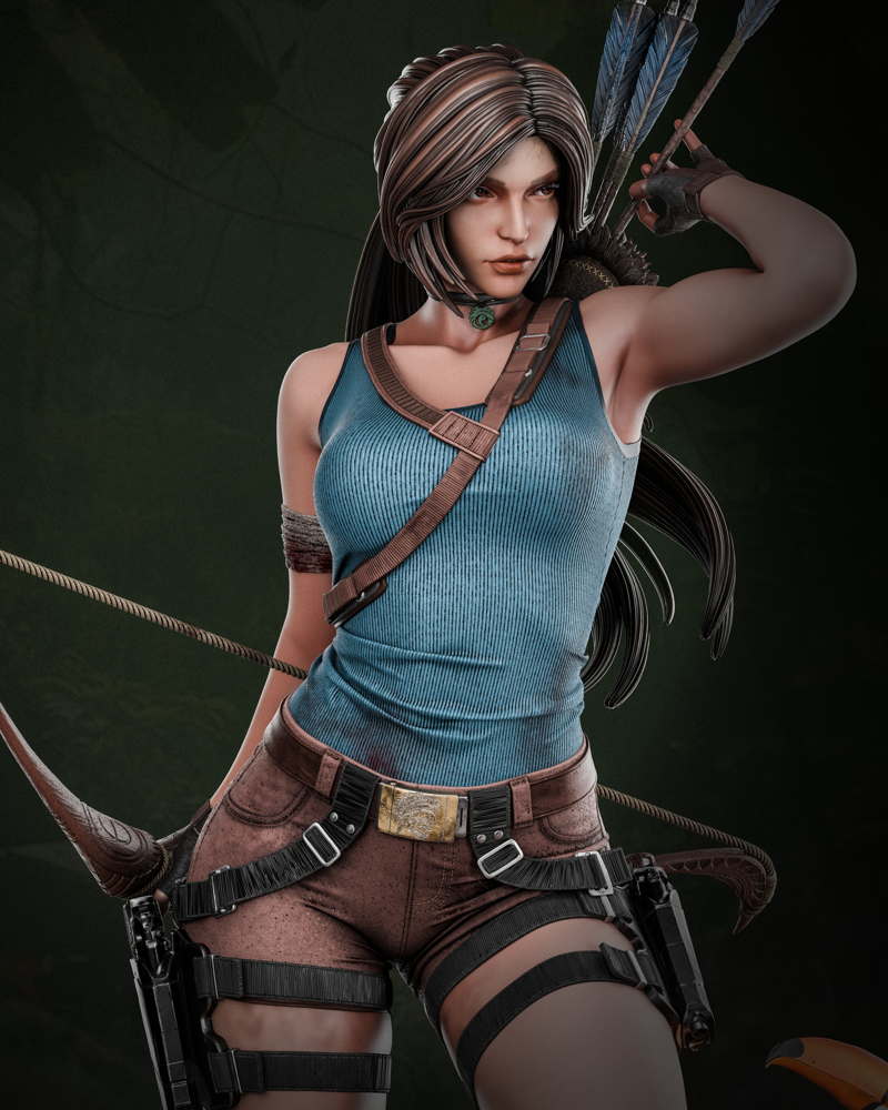 Lara Croft - Sculpture