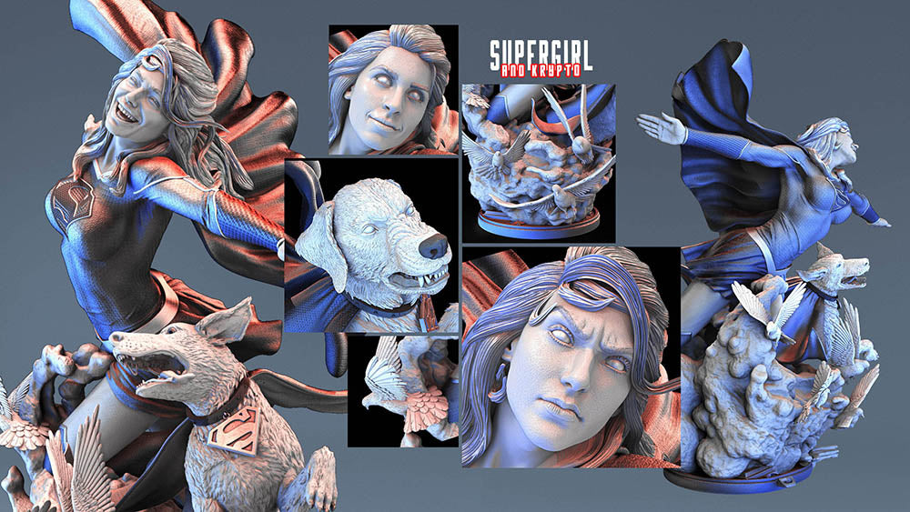 Super Girl - Sculpture