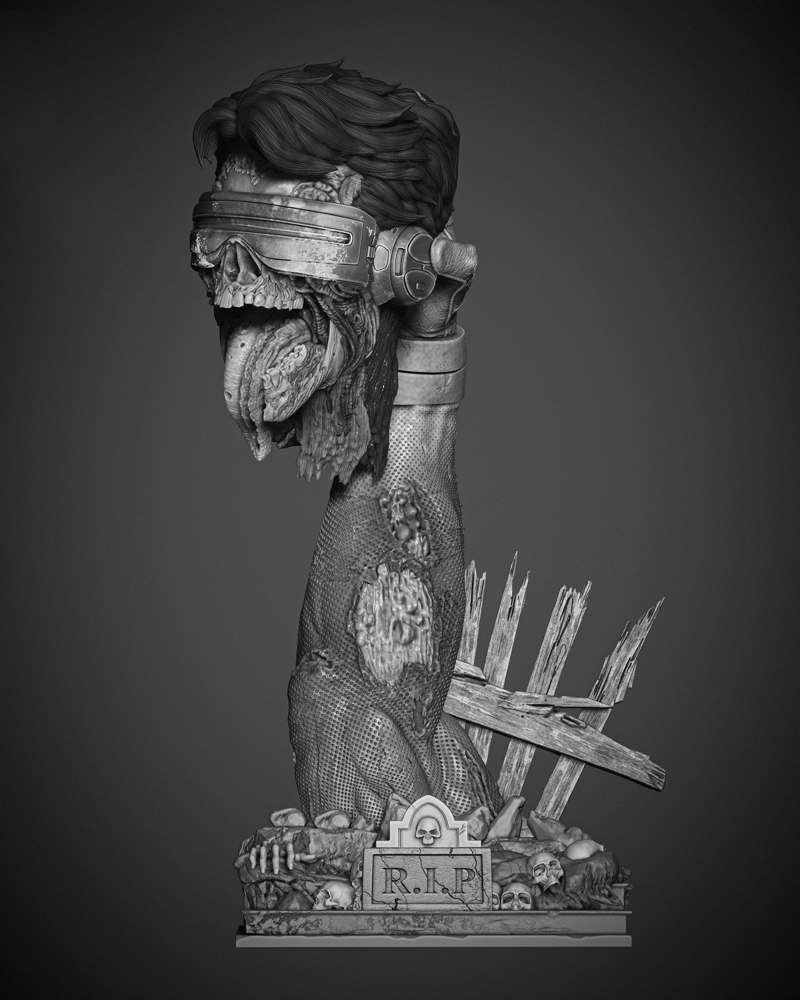 Cyclops Zombie - Portrait Bust