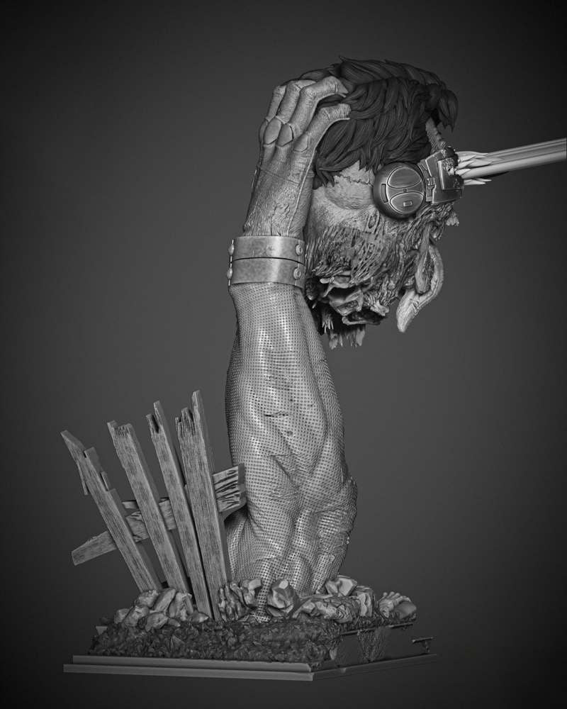 Cyclops Zombie - Portrait Bust