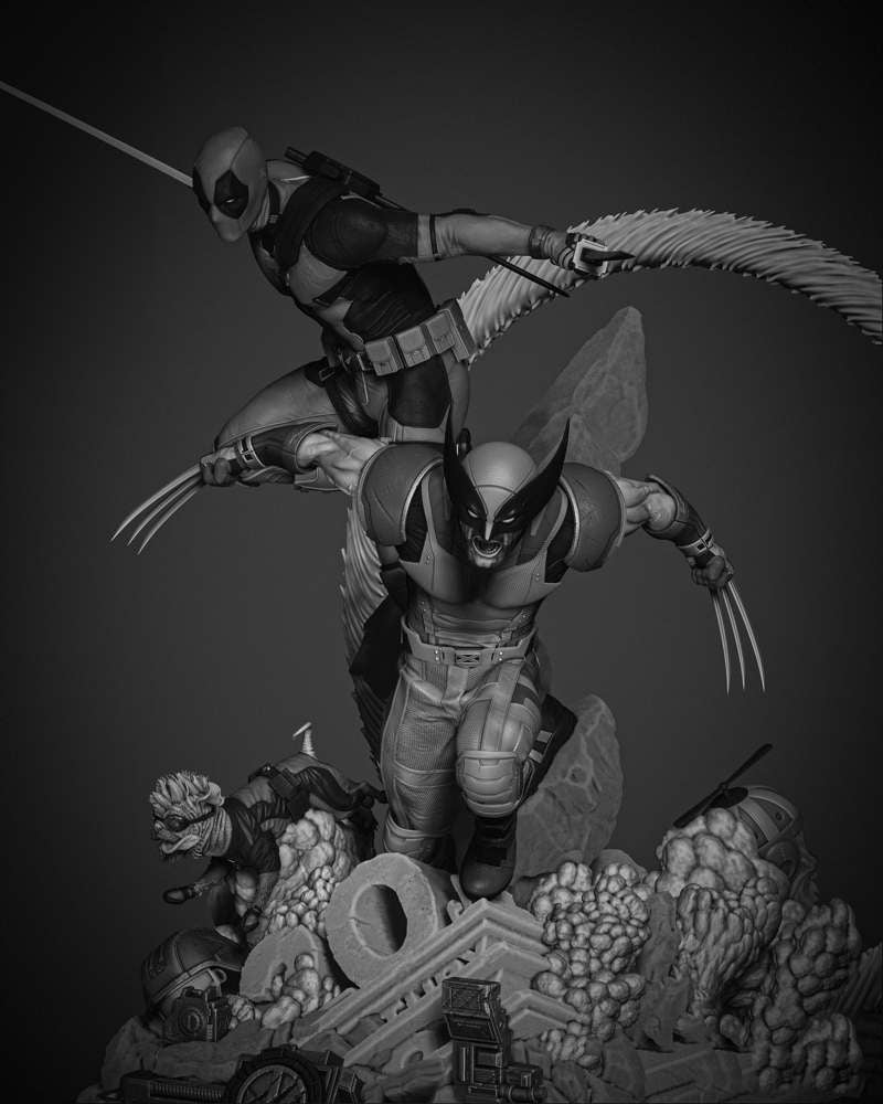 Deadpool and Wolverine - Diorama