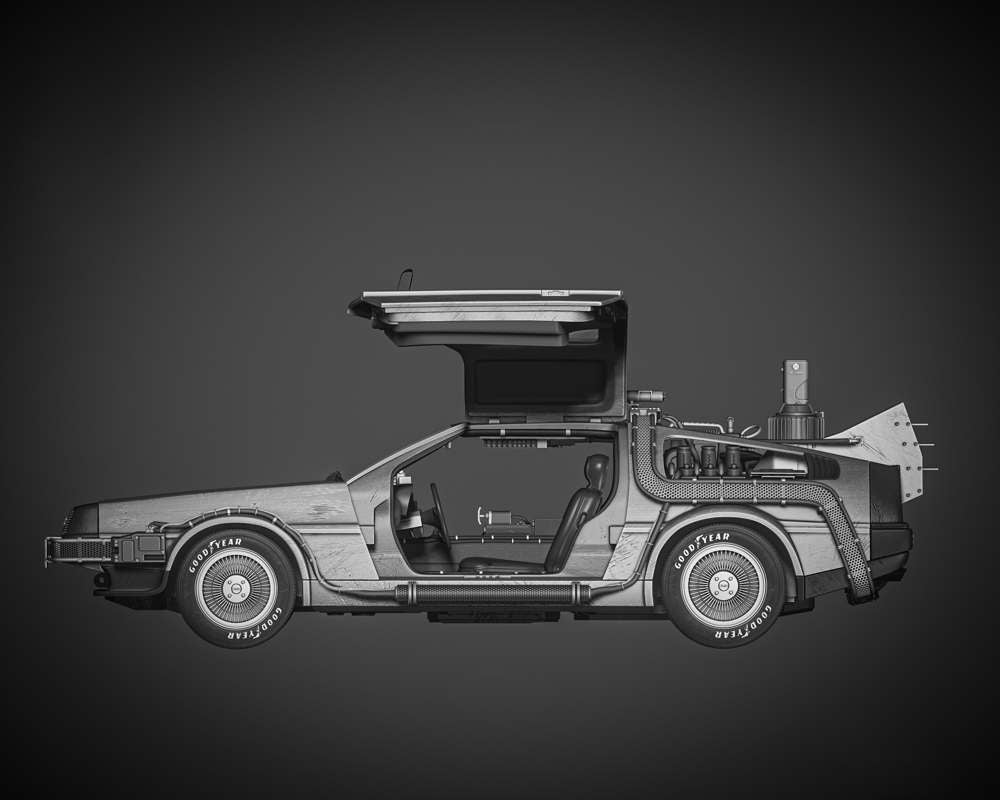 Back to the Future - DeLorean - Sculpture