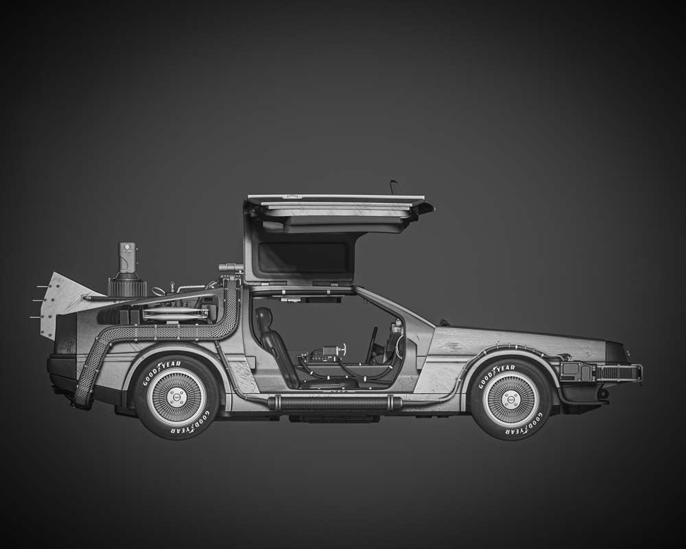 Back to the Future - DeLorean - Sculpture