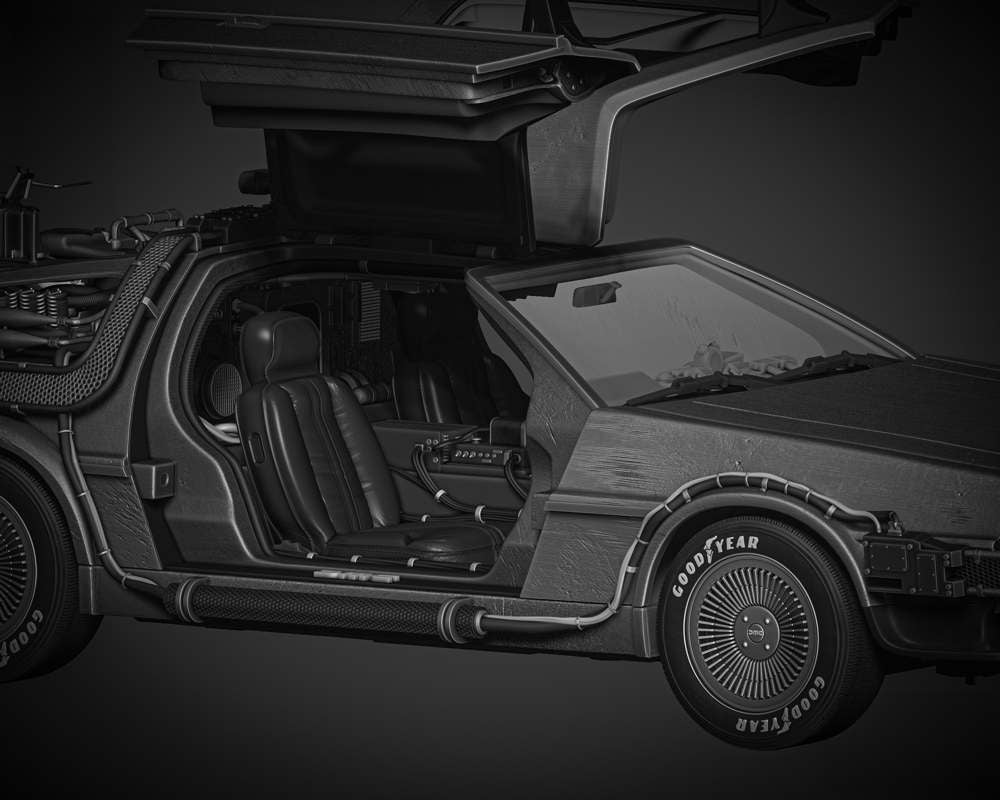 Back to the Future - DeLorean - Sculpture