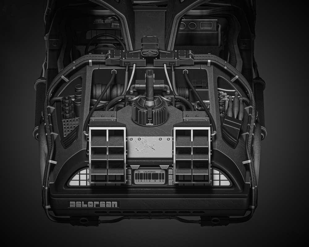 Back to the Future - DeLorean - Sculpture