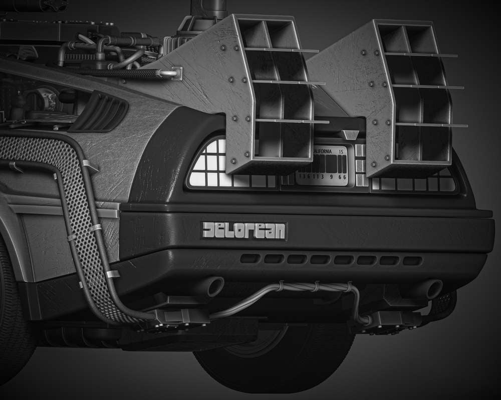 Back to the Future - DeLorean - Sculpture