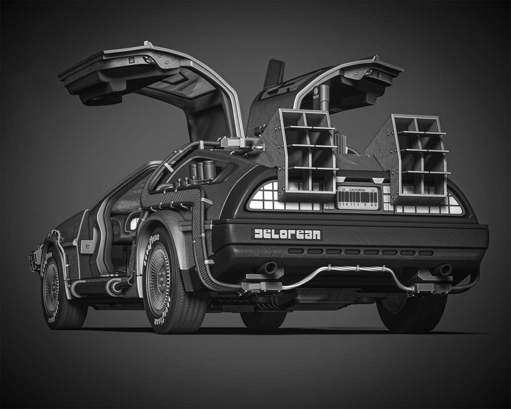 Back to the Future - DeLorean - Sculpture