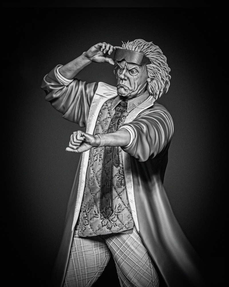 Back to the Future - Dr. Emmett Brown - Sculpture