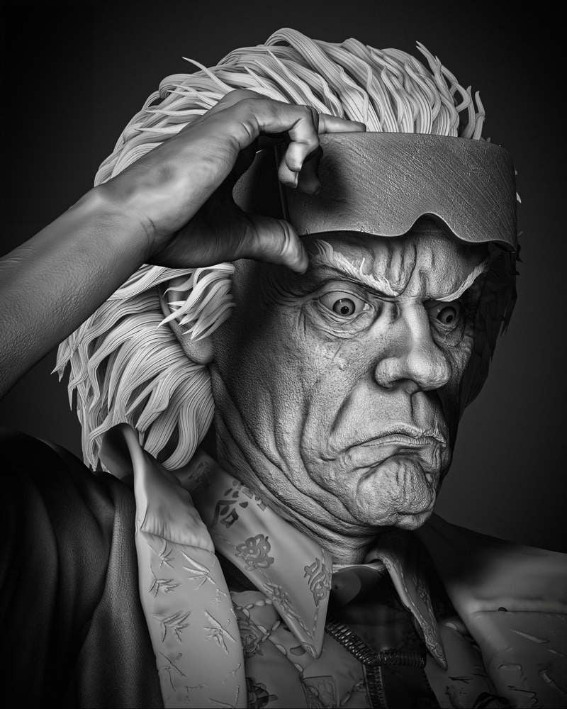 Back to the Future - Dr. Emmett Brown - Sculpture