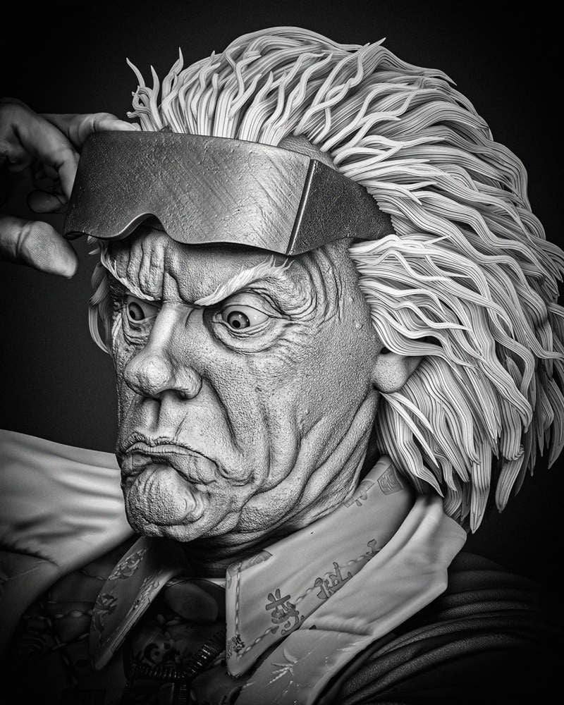 Back to the Future - Dr. Emmett Brown - Sculpture