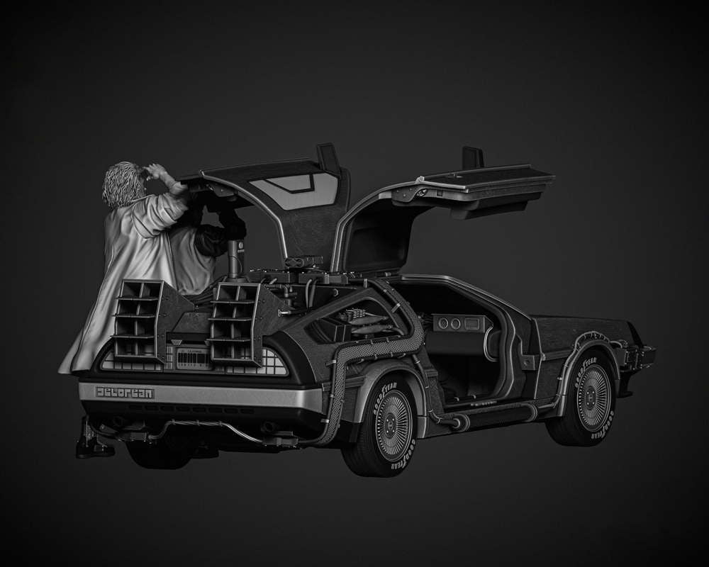 Back to the Future - Diorama Delorean