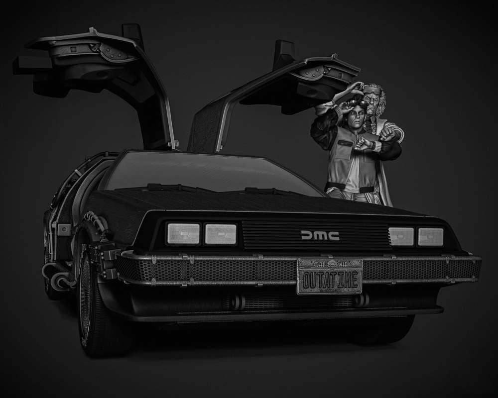 Back to the Future - Diorama Delorean