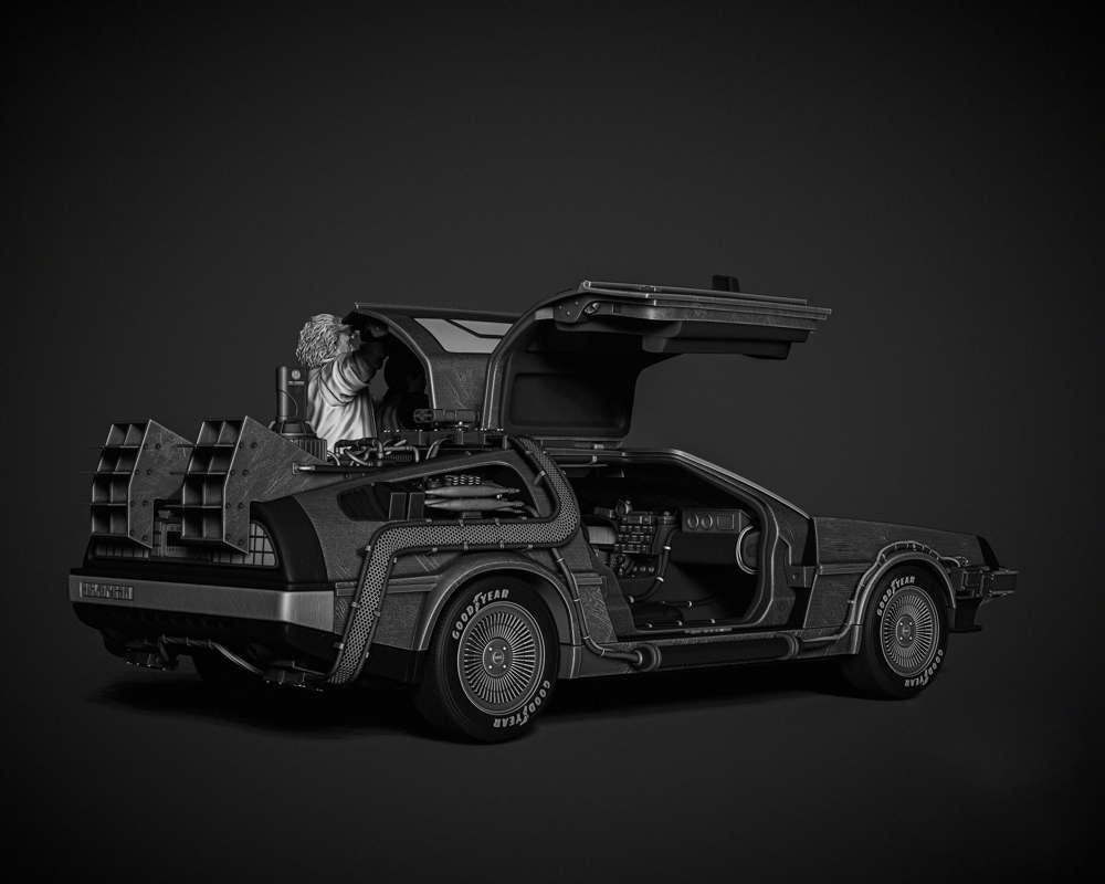 Back to the Future - Diorama Delorean