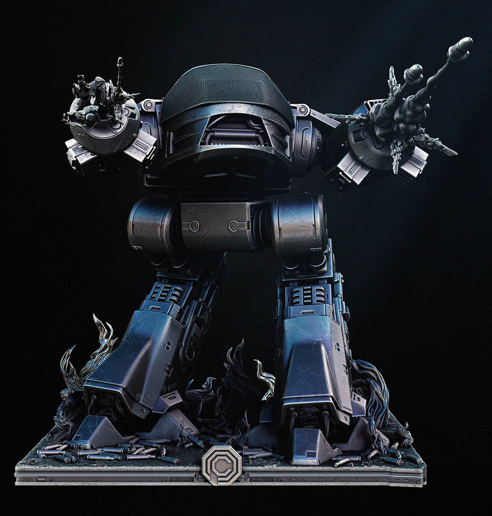 Robocop and ED 209 - Sculpture