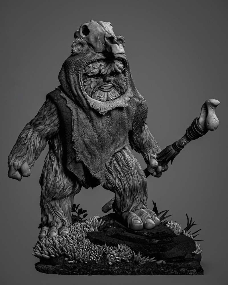 Ewok 2 - Sculpture