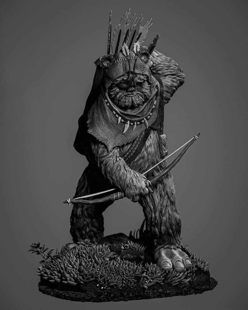 Ewok 3 - Sculpture