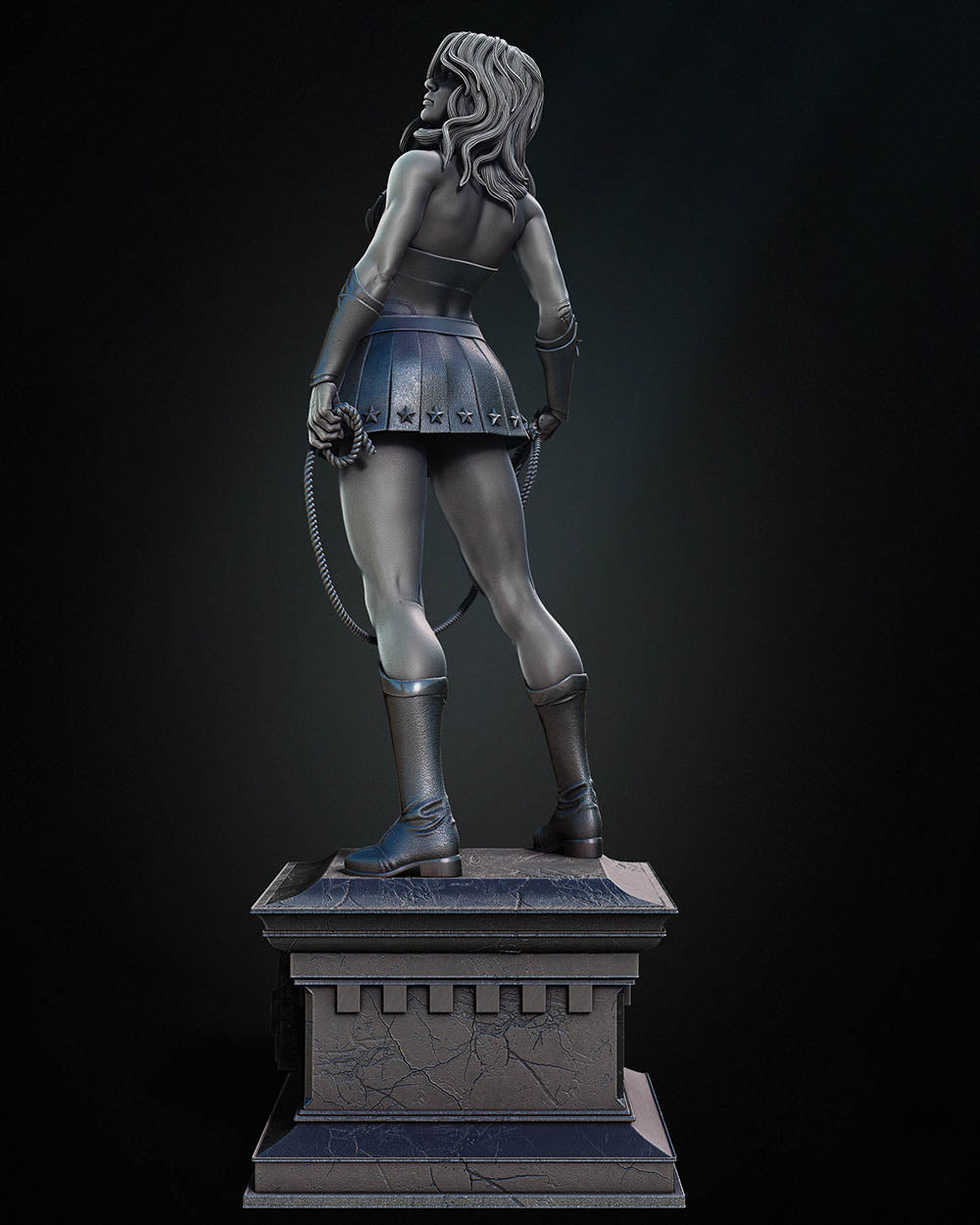 Red Son Wonder Woman - Sculpture