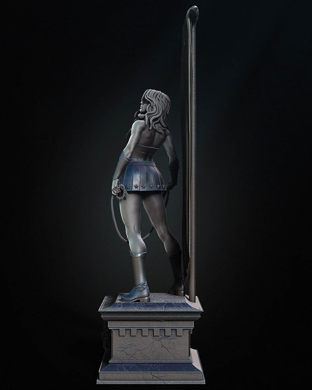 Red Son Wonder Woman - Sculpture