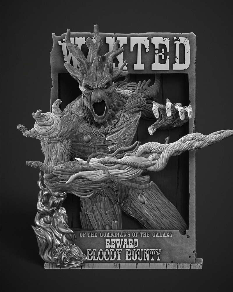 Groot Bust - Poster Bust