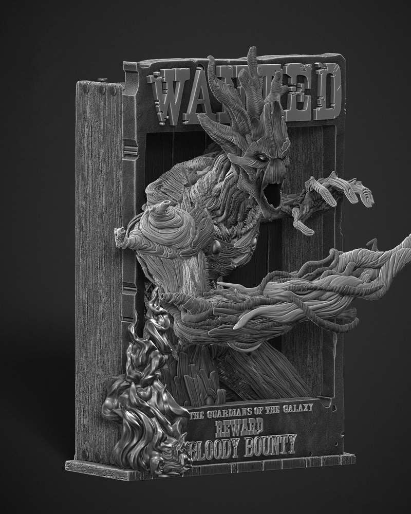 Groot Bust - Poster Bust