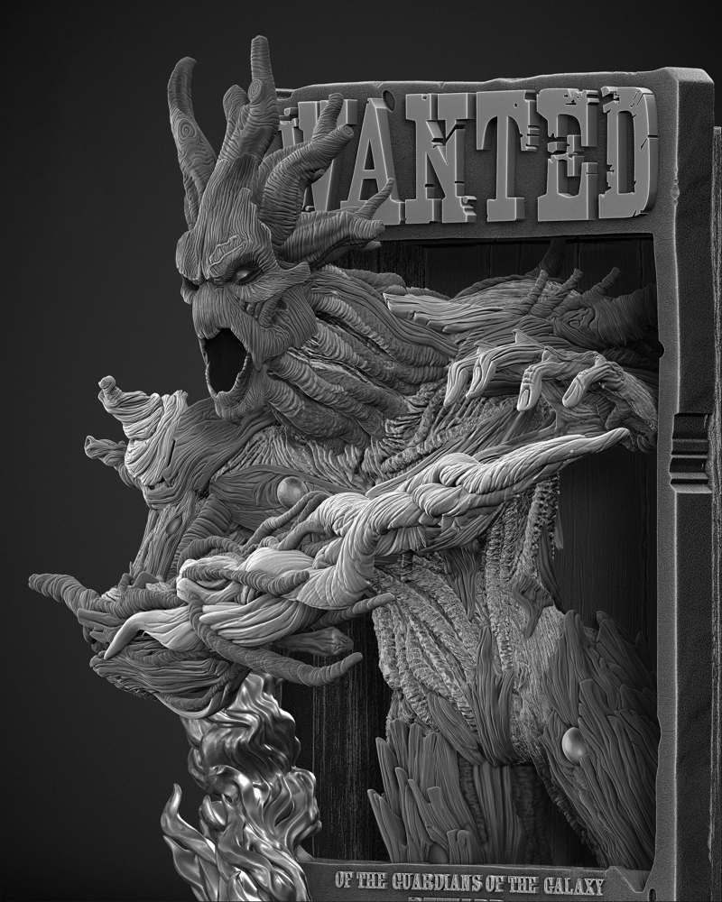 Groot Bust - Poster Bust