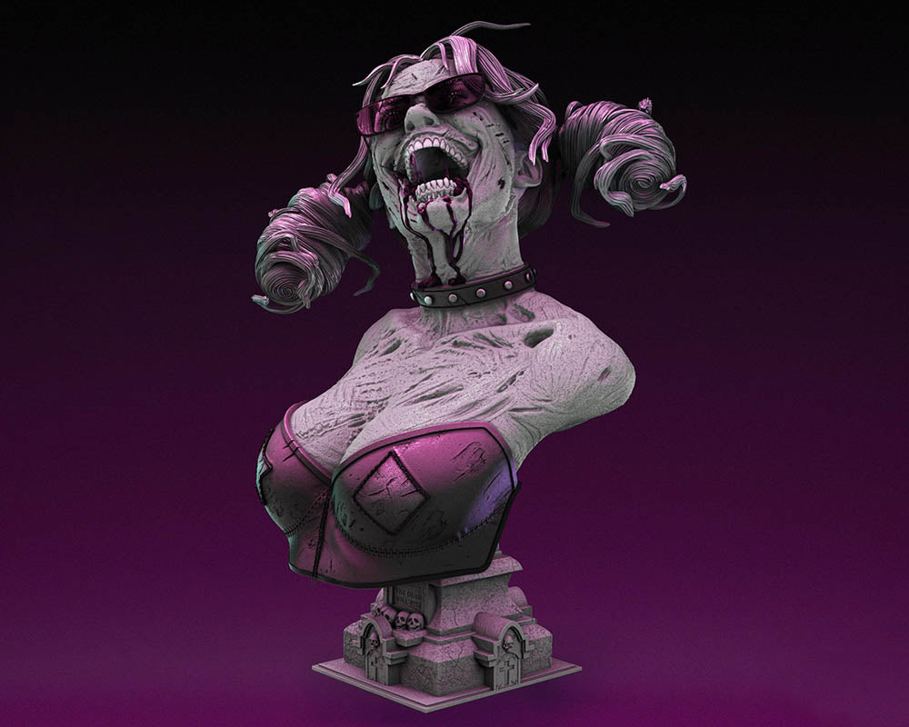 Harley Quinn Zombie - Bust